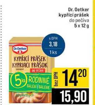 Dr. Oetker kypřící prášek do pečiva 5 x 12 g 
