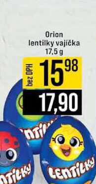  Orion lentilky vajíčka 17,5 g 