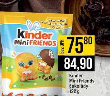 Kinder Mini Friends čokolády 122 g 
