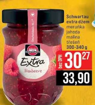 Schwartau extra džem meruňka jahoda malina třešeň 300-340 g 