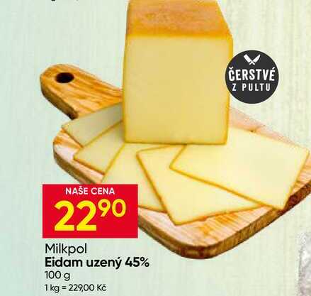 Milkpol Eidam uzený 45% 100 g