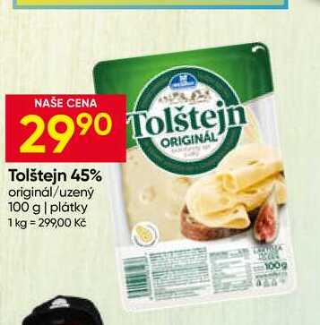 Milko Tolštejn 45% originál/uzený 100 g