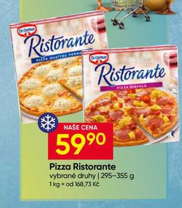 Dr. Oetker Pizza Ristorante vybrané druhy 295-355 g