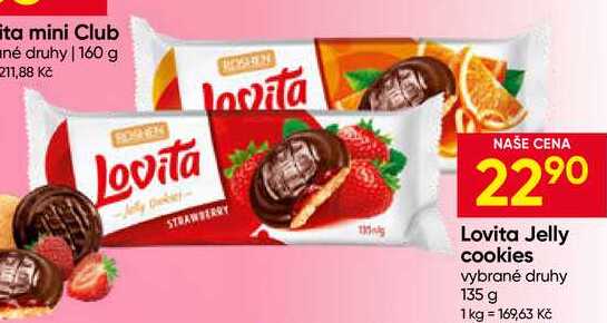 Lovita Jelly cookies vybrané druhy 135 g