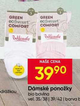 Dámské ponožky bio bavlna 