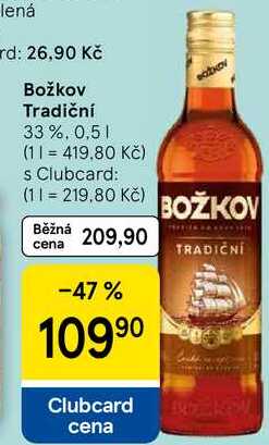 Božkov Tradiční 33%, 0,5 l