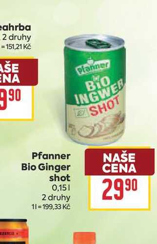 Pfanner Bio Ginger shot 0,15l