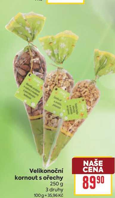 Velikonoční kornout s ořechy 250 g
