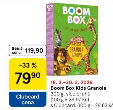 Boom Box Kids Granola, 300 g 