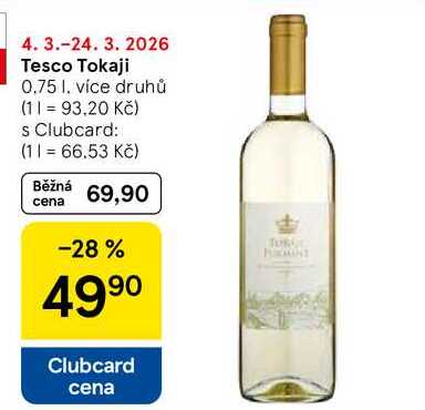 Tesco Tokaji, 0.75 l