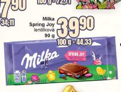 Milka Spring Joy lentilková 90 g 