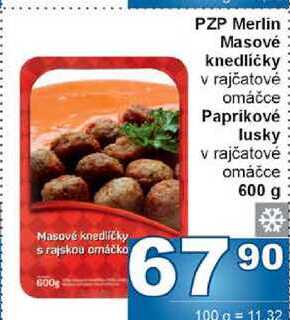 PZP Merlin Masové knedlíčky v rajčatové omáčce 600g