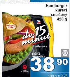 Hamburger kuřecí smažený 420 g 
