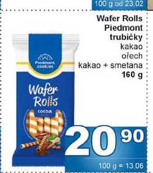 Wafer Rolls Piedmont trubičky 160g