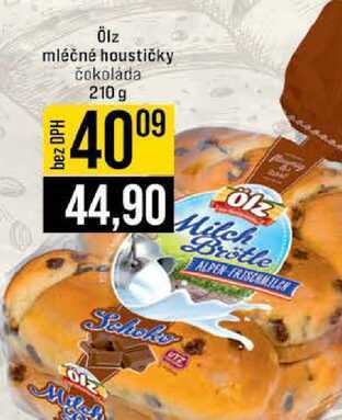 Ölz mléčné houstičky čokoláda 210 g