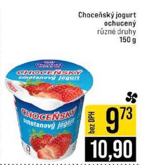 Choceňský jogurt ochucený různé druhy 150 g 