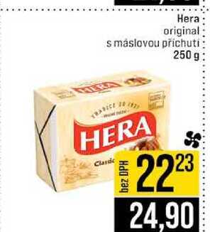 Hera original s máslovou příchutí 250 g v akci