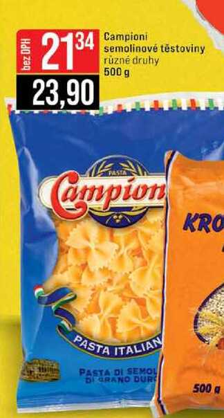 Campioni semolinové těstoviny různé druhy 500 g 