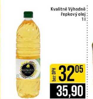 Kvalitně Výhodně řepkový olej 1l