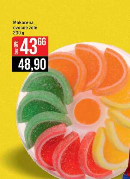 Makarena ovocné želé 200 g 