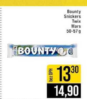 Bounty Snickers Twix Mars 50-57 g