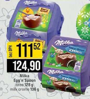 Milka Egg'n'Spoon oreo 128 g milk creme 136 g