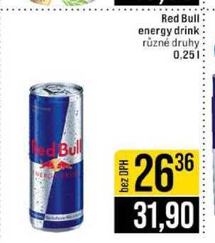 Red Bull energy drink různé druhy 0.25l