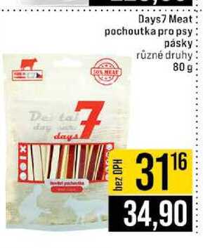 Days7 Meat pochoutka pro psy pásky různé druhy 80 g 