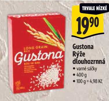 Gustona Rýže dlouhozrnná, 400 g