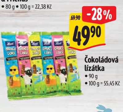 Čokoládová lízátka 90g