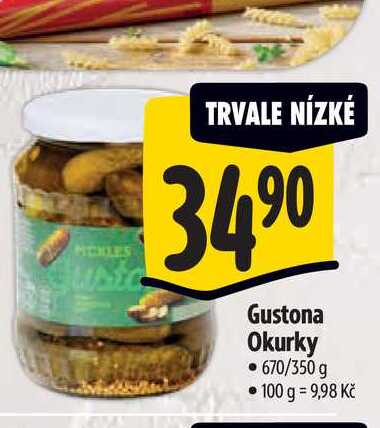  Gustona Okurky 670/350 g  