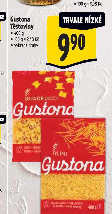   Gustona Těstoviny 400 g  