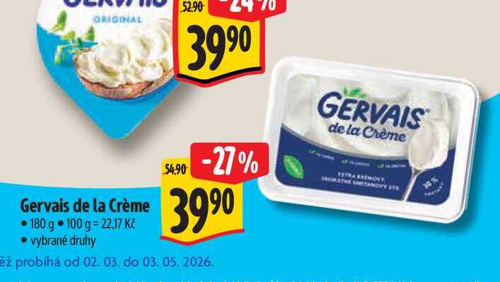  Gervais de la Crème 180 g 