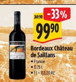   Bordeaux Château de Saillans 0,75 l