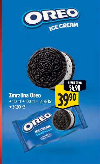 Zmrzlina Oreo, 110 ml 
