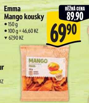 Emma Mango kousky, 150 g