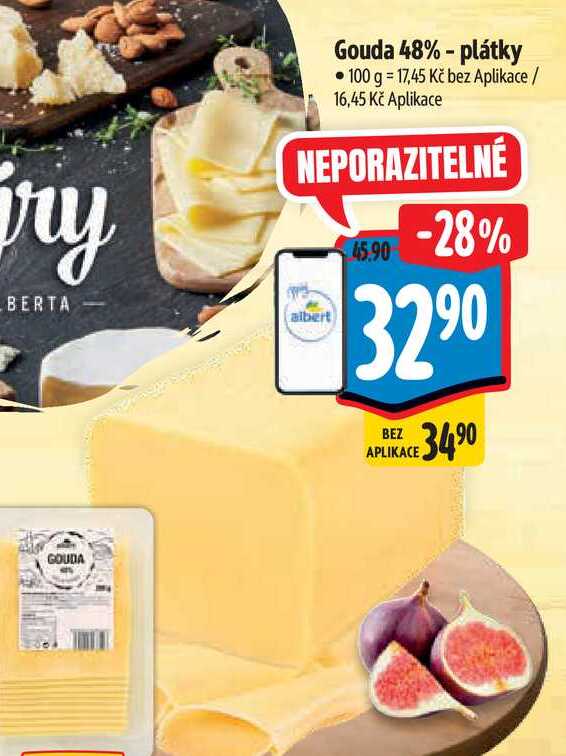  Gouda 48% - plátky 100 g  