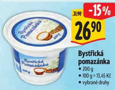 Bystřická pomazánka, 200 g