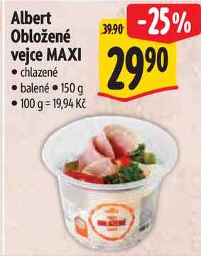 Albert Obložené vejce MAXI, 150 g