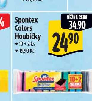 Spontex Colors Houbičky 10+2 ks  