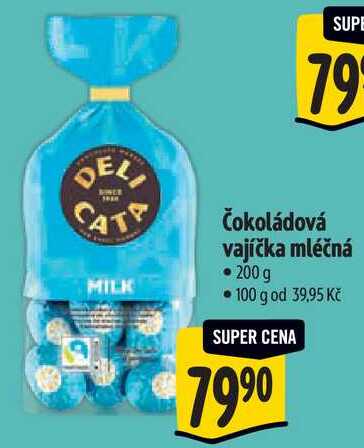 Čokoládová vajíčka mléčná, 200 g