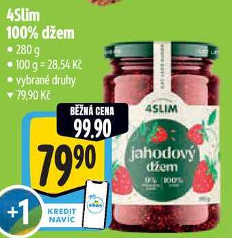 4Slim 100% džem, 280 g 