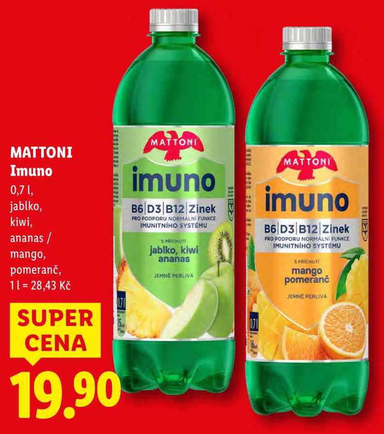 MATTONI Imuno, 0,7 l