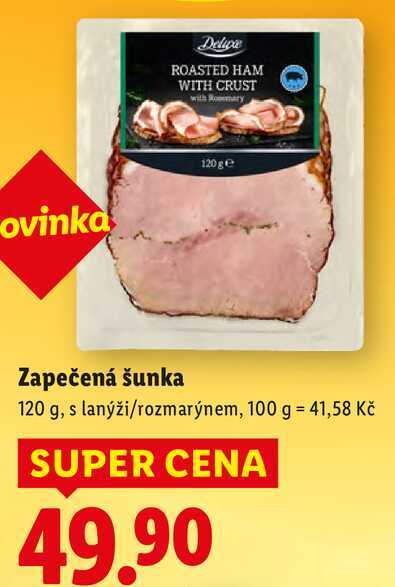 Zapečená šunka, 120 g