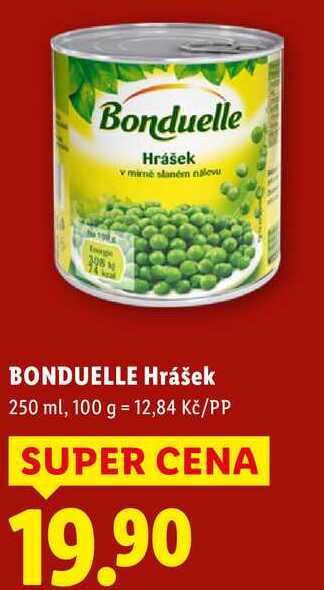 Bonduelle Hrášek, 250 ml
