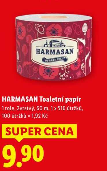 HARMASAN Toaletní papír, 1 role