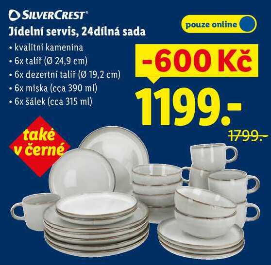 Jídelní servis, 24dílná sada