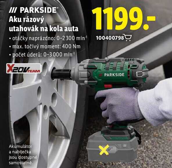 PARKSIDE Aku rázový utahovák na kola auta