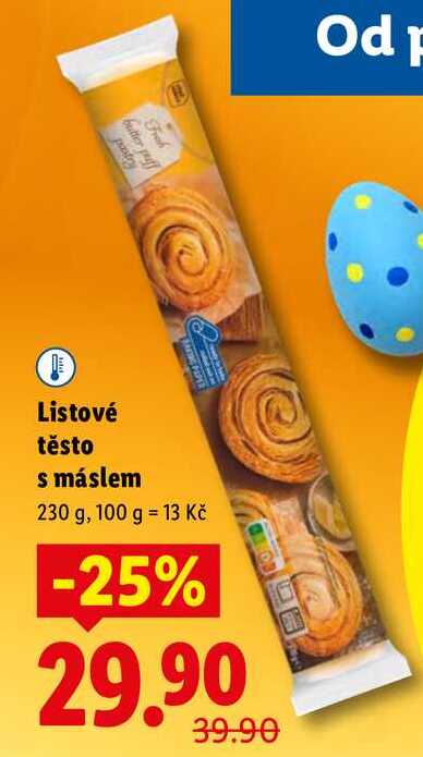 Listové těsto s máslem, 230 g