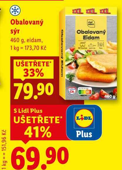 Obalovaný sýr, 460 g